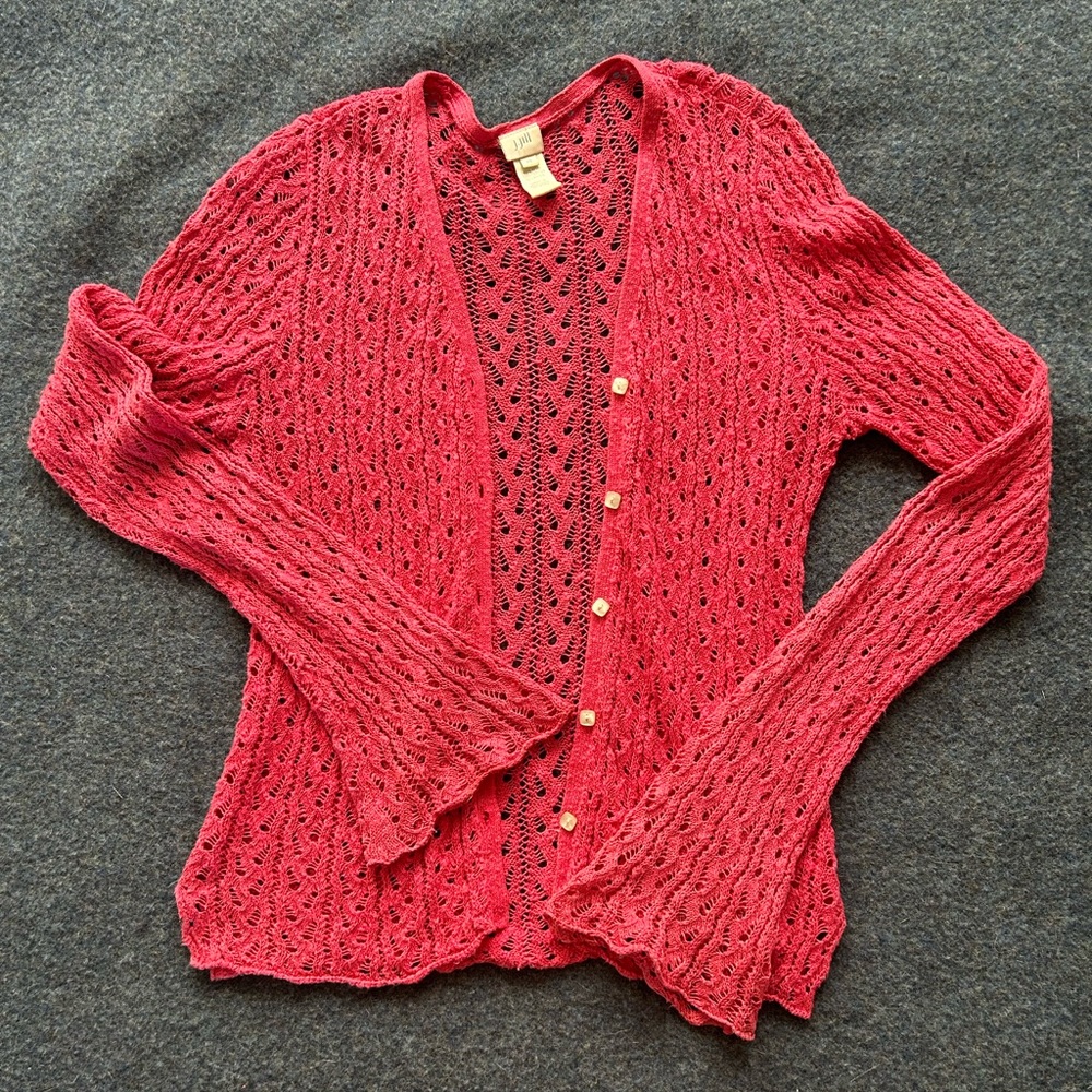 Incredible knit Rose Pink Cardigan by J.Jill